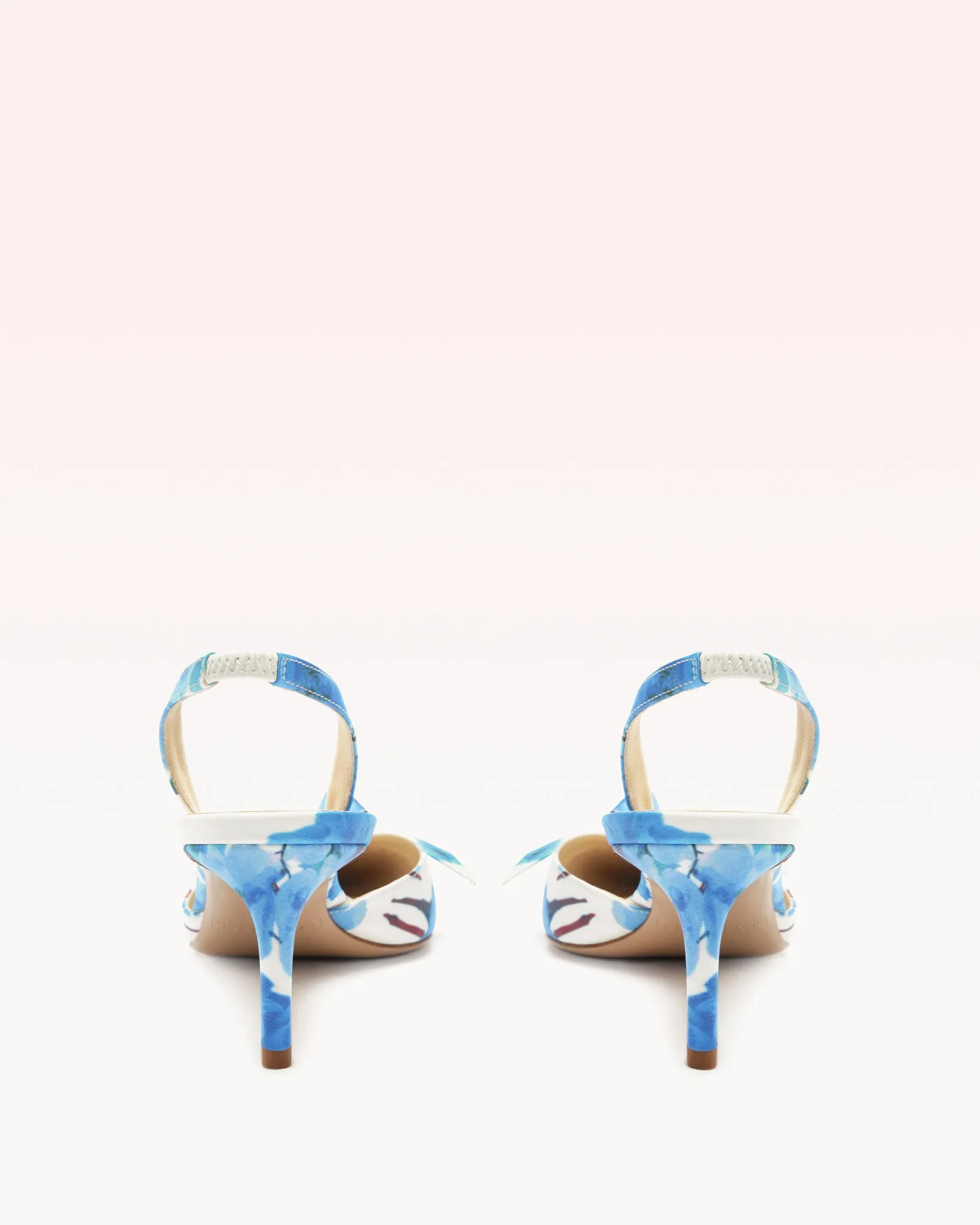Clarita Slingback 60 Floral Blue