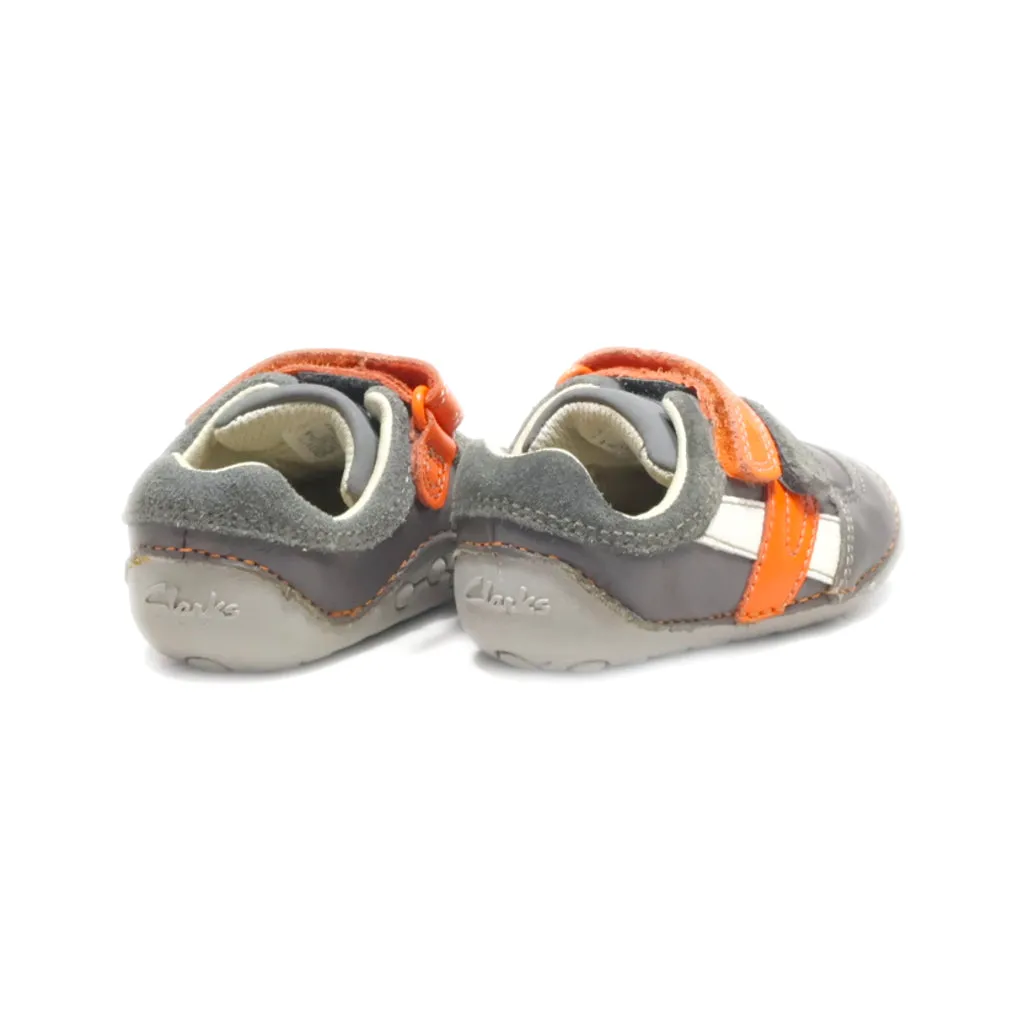 Clarks Walkers Leather Grey Colour For Kids
