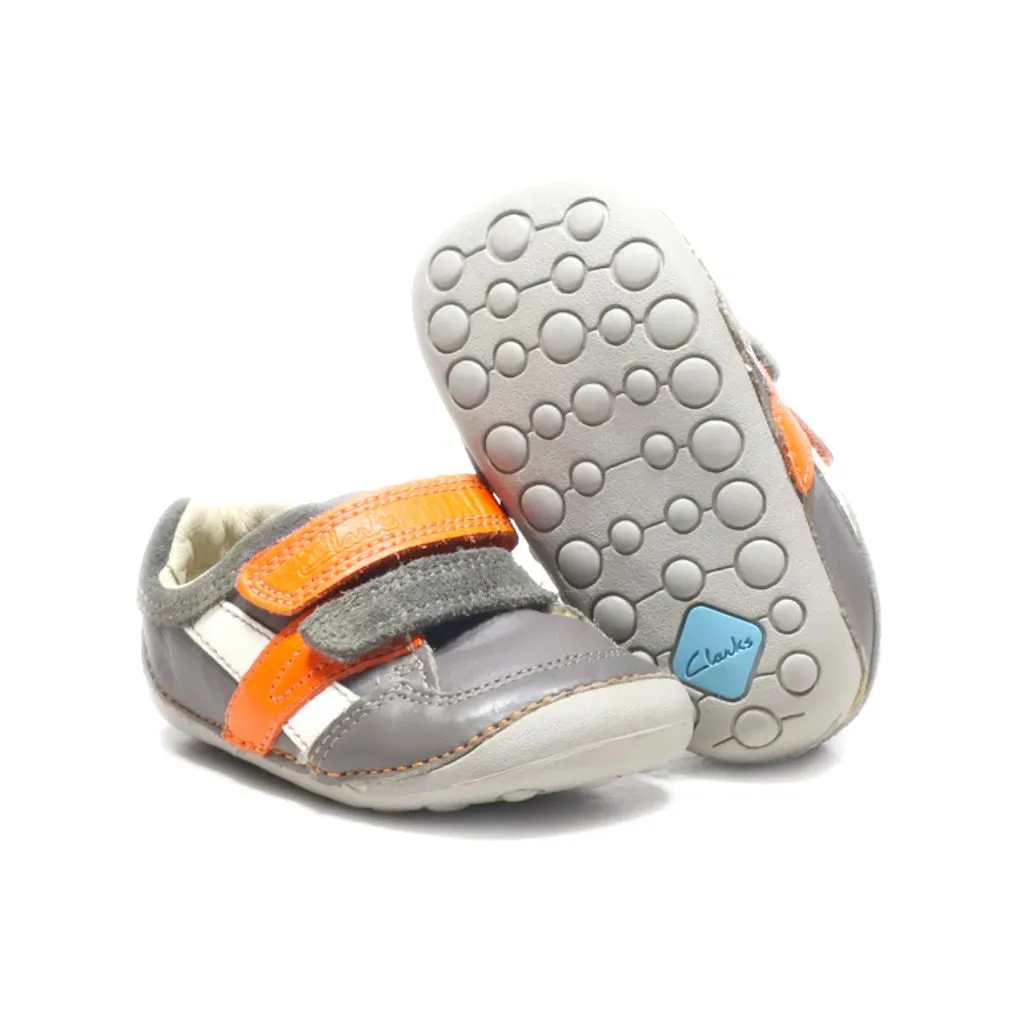Clarks Walkers Leather Grey Colour For Kids