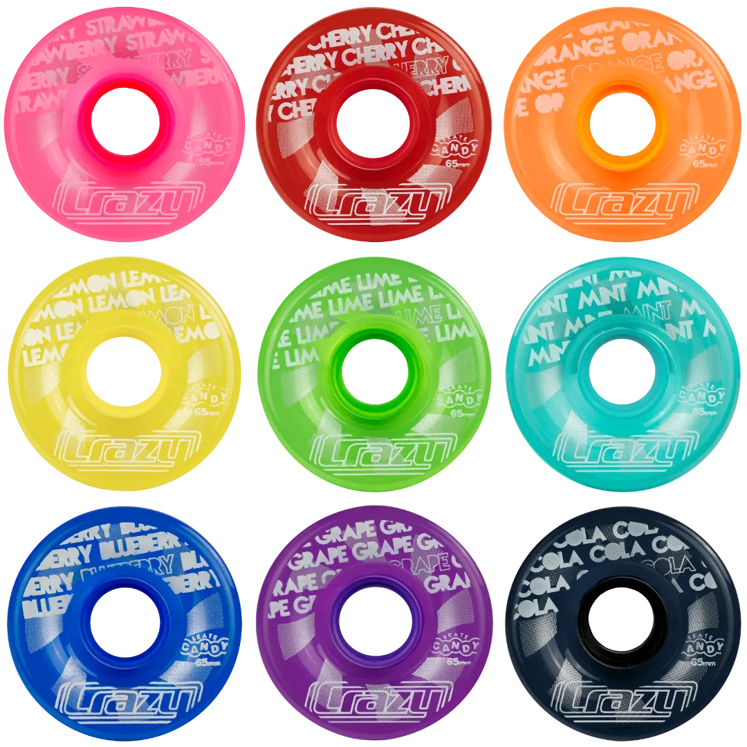Crazy Candy Outdoor Wheels 65mm 78a 4pk