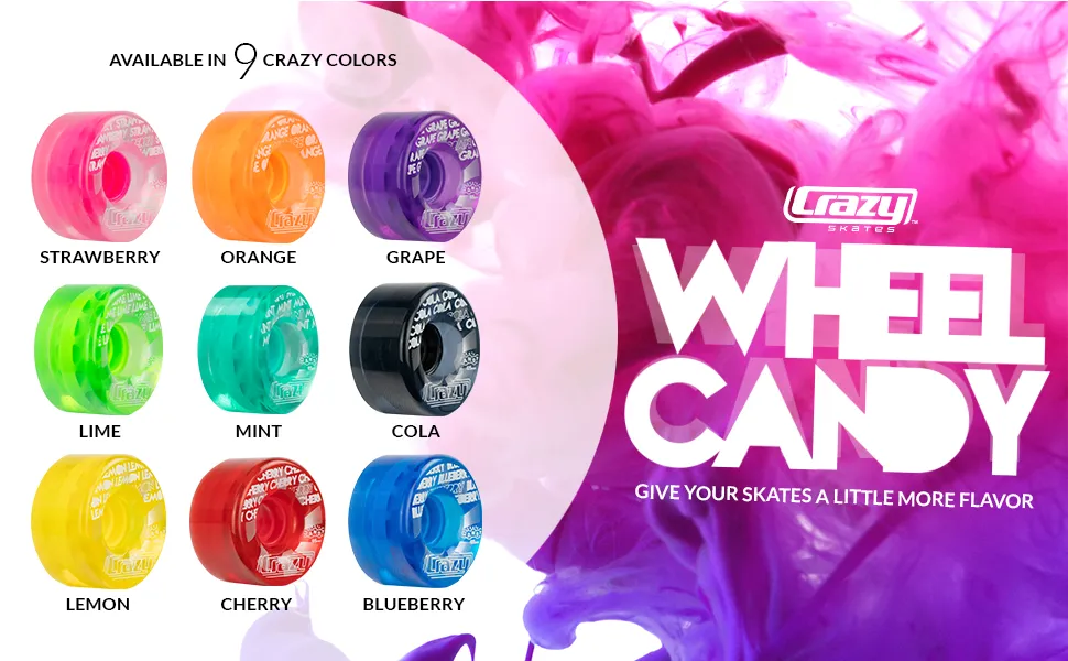 Crazy Candy Outdoor Wheels 65mm 78a 4pk