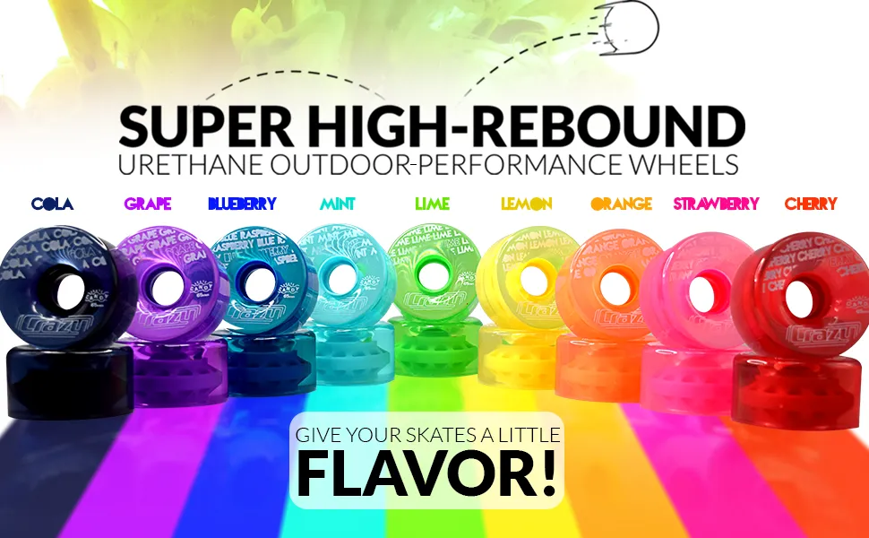 Crazy Candy Outdoor Wheels 65mm 78a 4pk