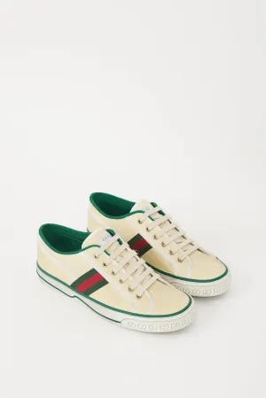 Cream & Multicolour Canvas Tennis 1977 Sneaker