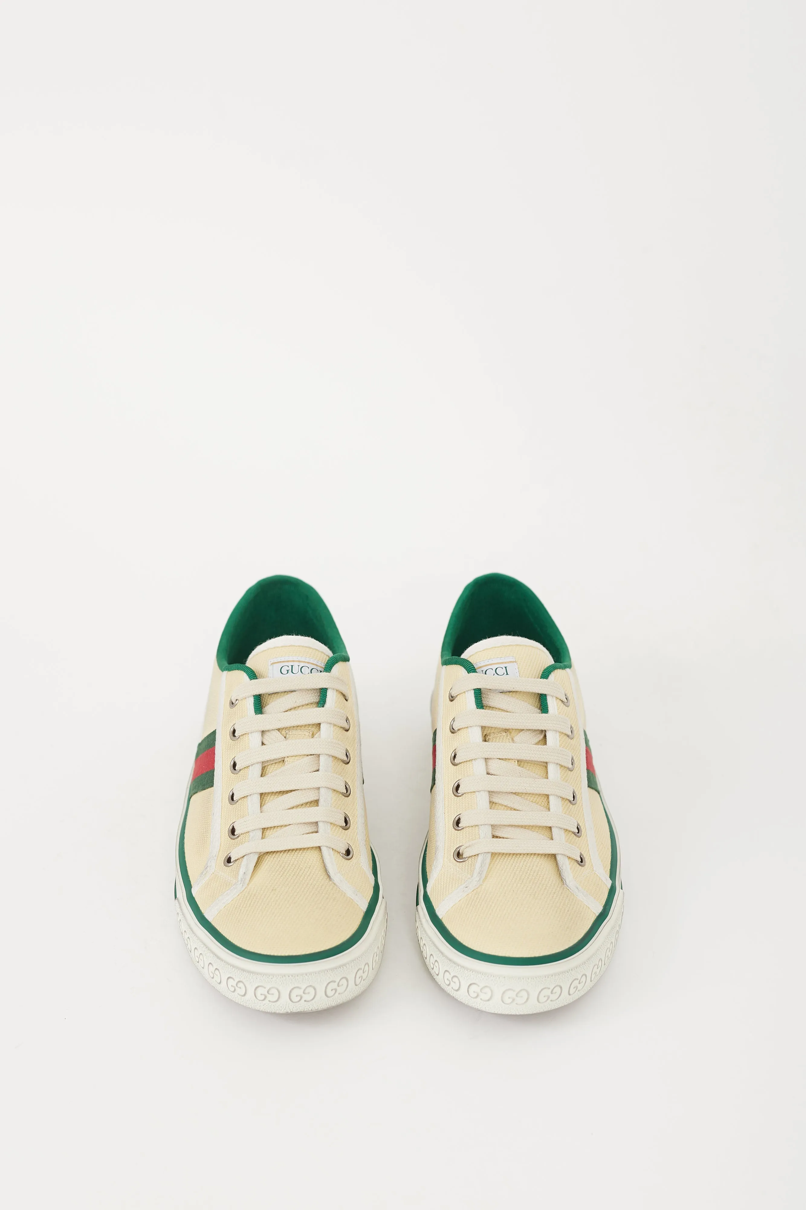 Cream & Multicolour Canvas Tennis 1977 Sneaker