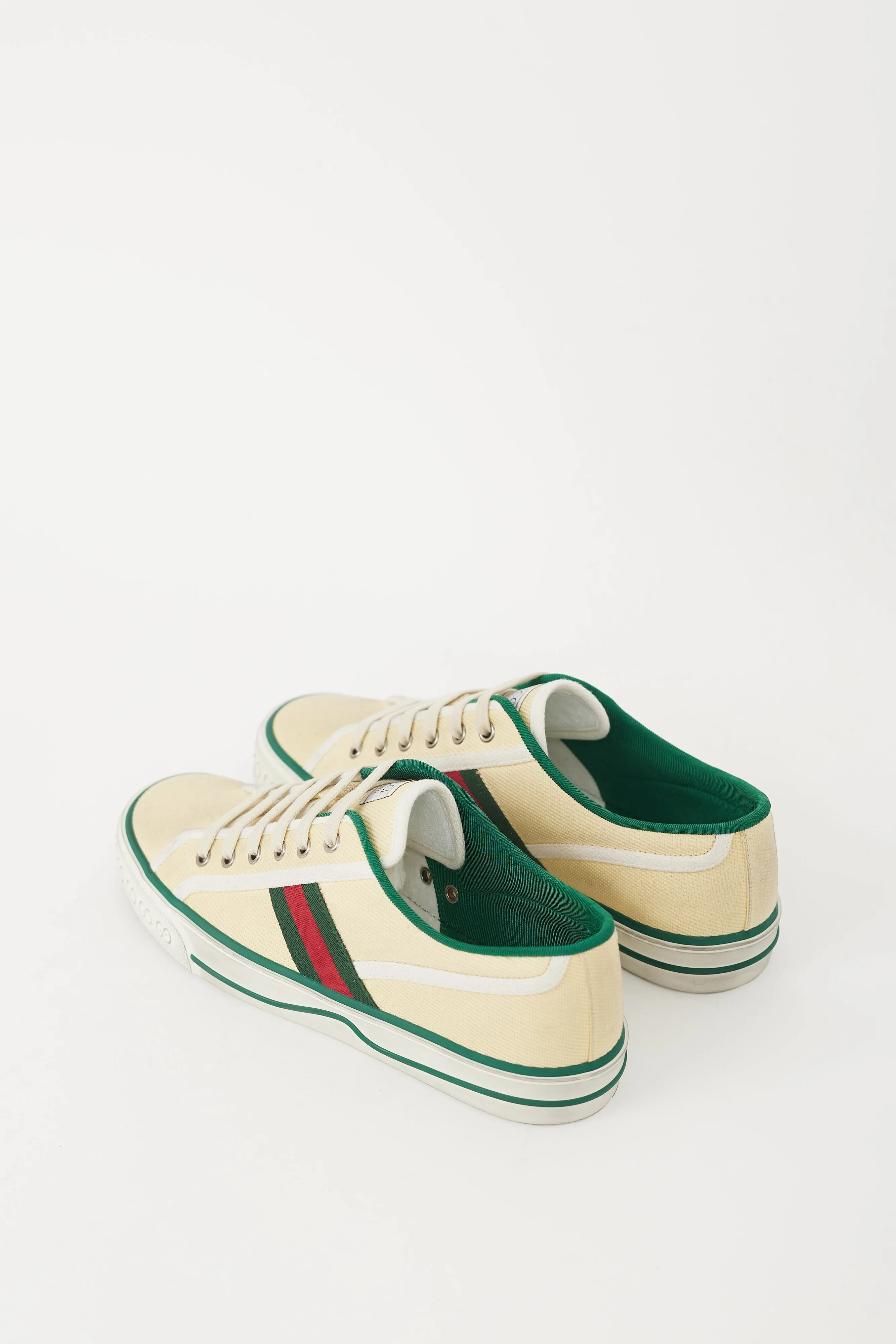 Cream & Multicolour Canvas Tennis 1977 Sneaker