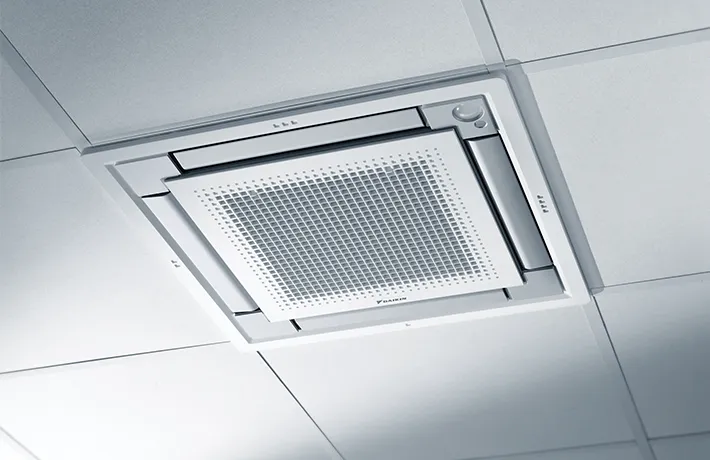 Daikin 9000 Btu 19.8 SEER2 Ductless Mini-Split Ceiling Cassette Heat Pump Air Conditioner
