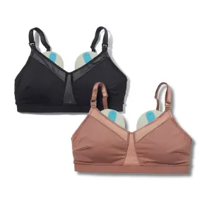 DAILY Bra 2-Pack (Nutmeg   Black)