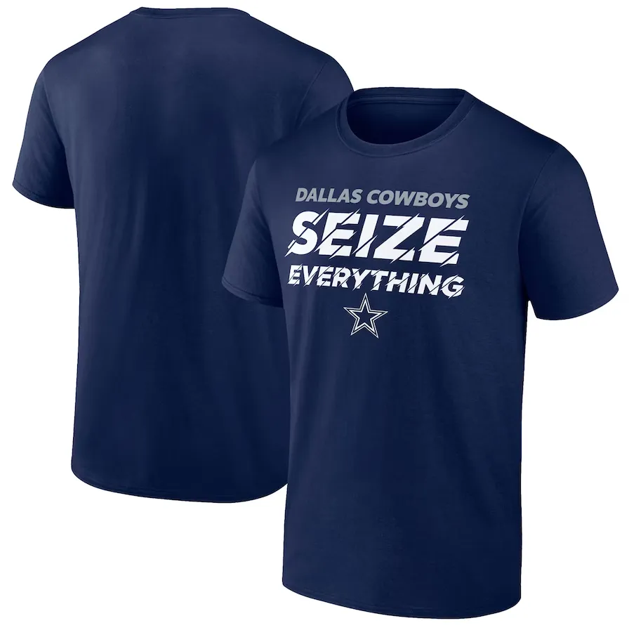 Dallas Cowboys Fanatics Branded Seize Everything T-Shirt - Navy
