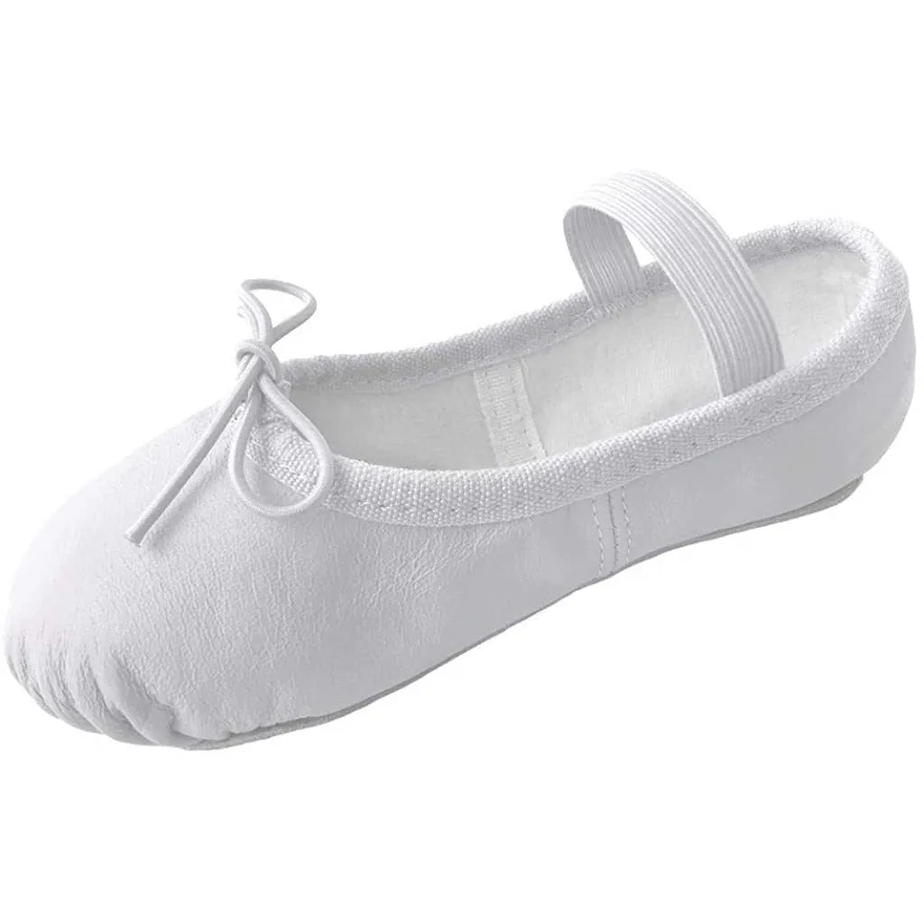 Dancina Premium Leather Ballet Slipper/Ballet Shoes Full Sole (Toddler/Little Kid)