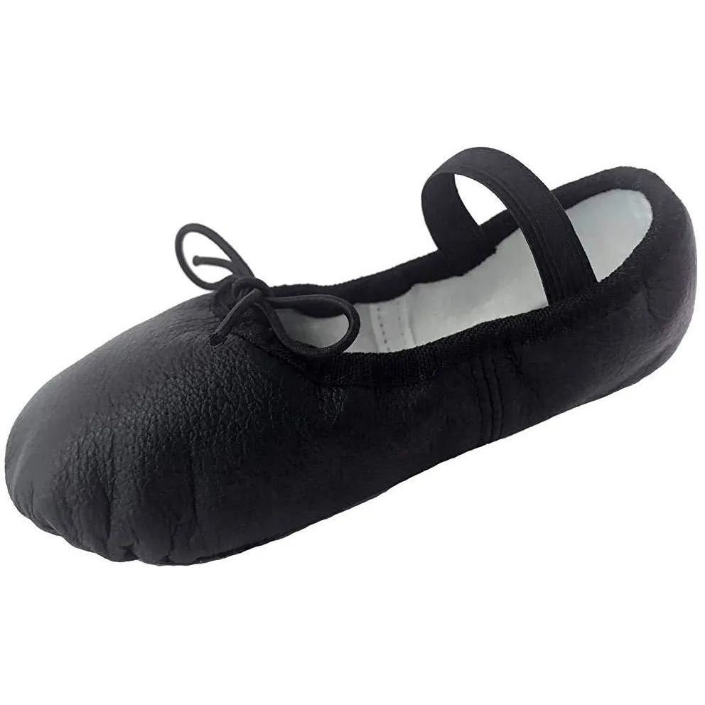 Dancina Premium Leather Ballet Slipper/Ballet Shoes Full Sole (Toddler/Little Kid)