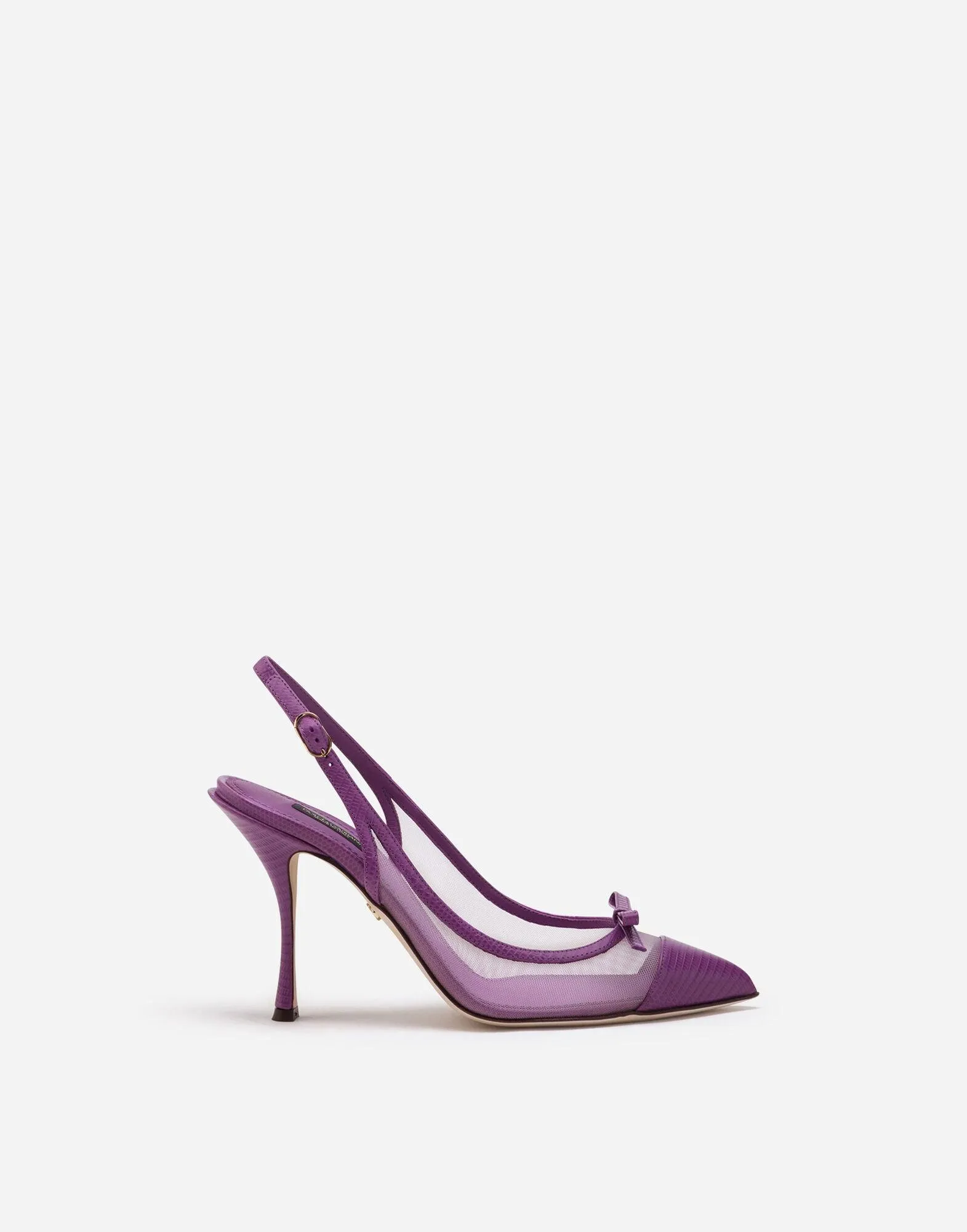 Dolce & Gabbana Slingback Pumps In Iguana Print Leather