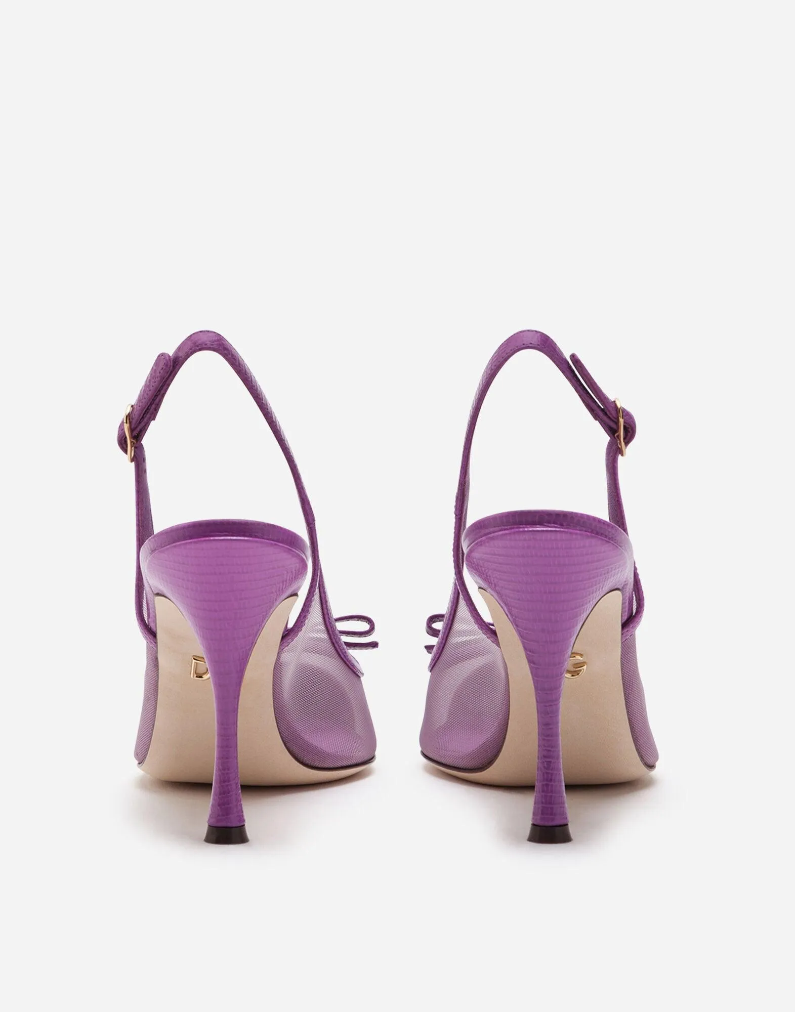 Dolce & Gabbana Slingback Pumps In Iguana Print Leather