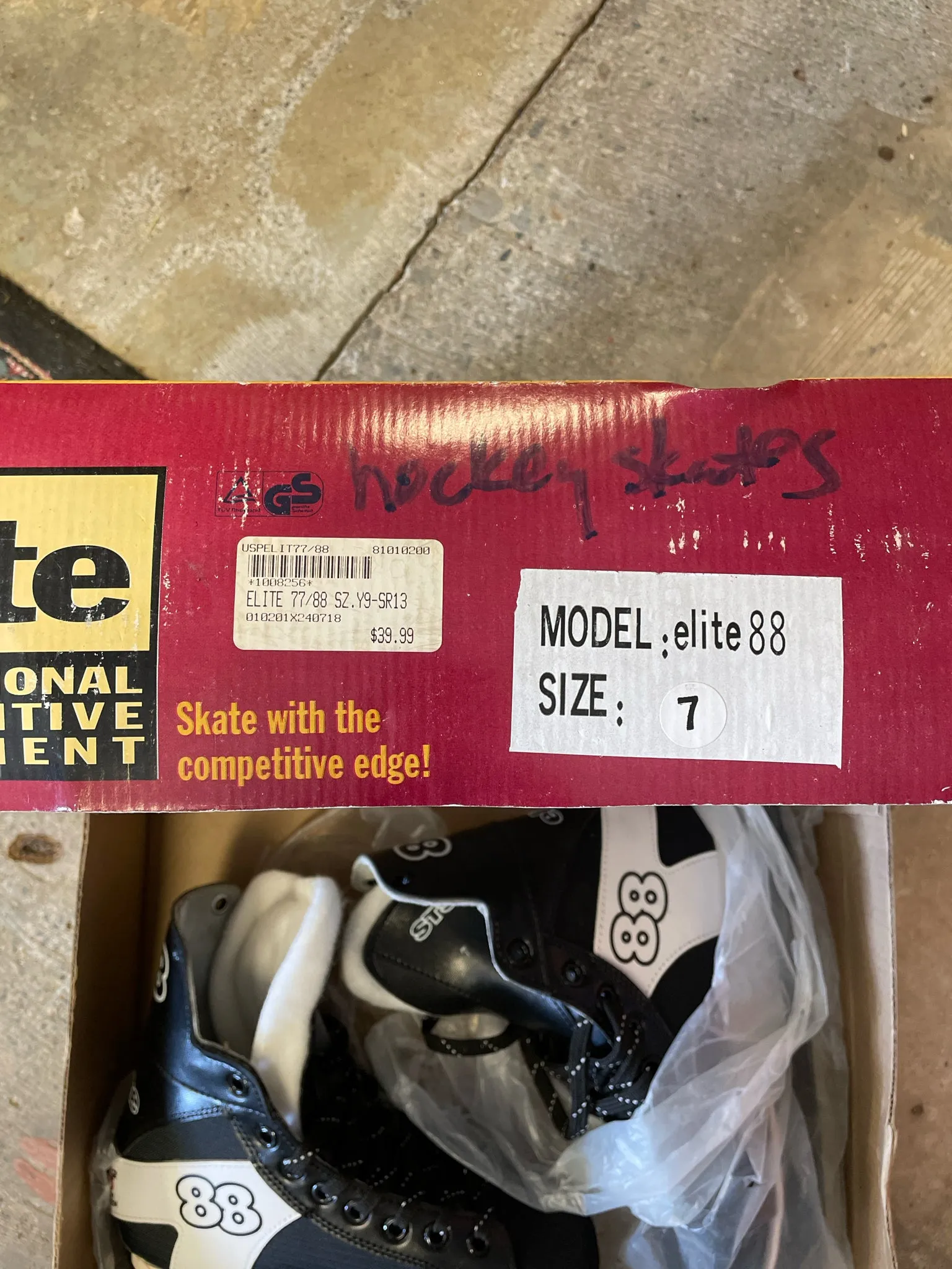 Elite Hockey Skates Men's 7