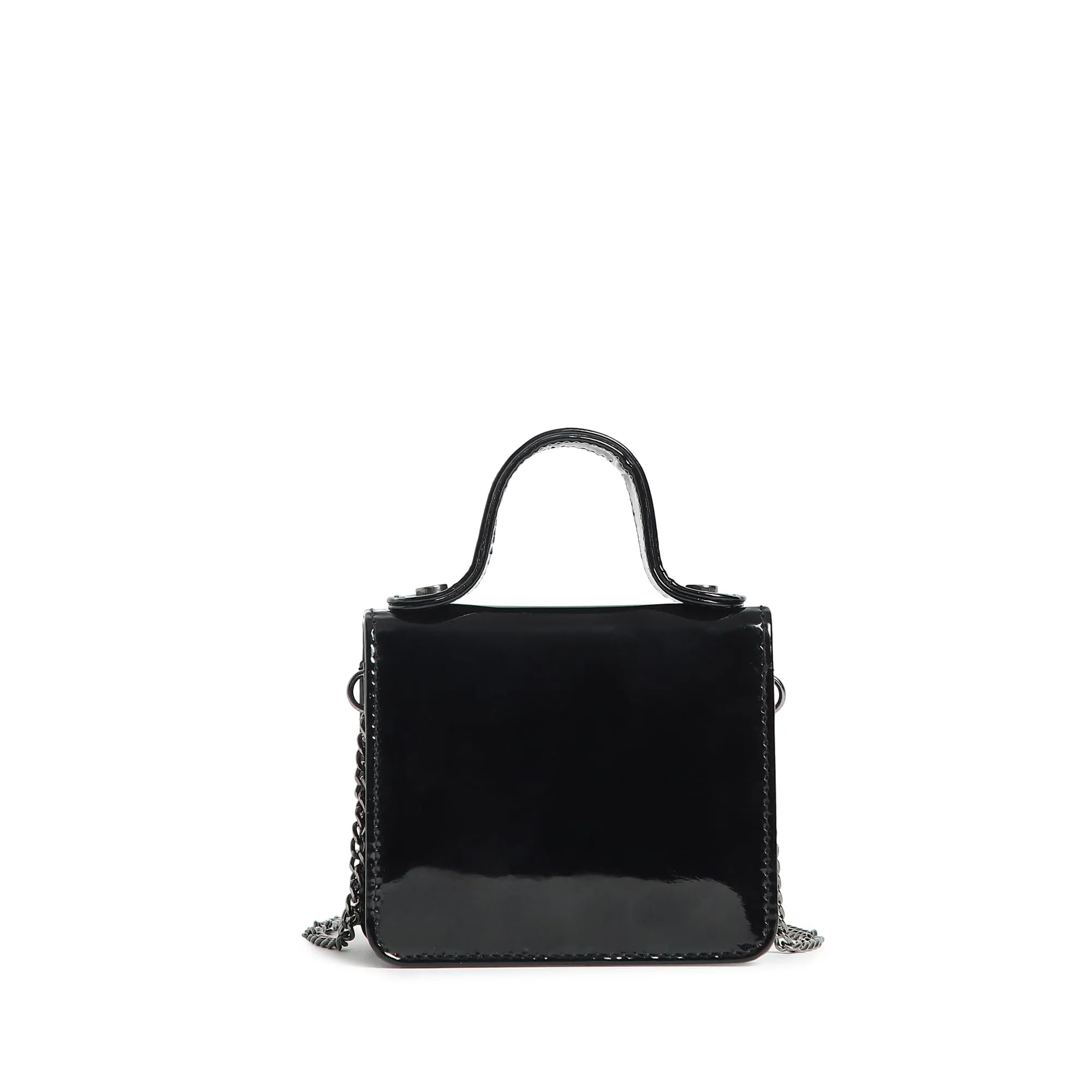 Fastrack Micro Clutch for Women | Stylish Micro Clutch with Chain Strap | Premium Clutch with Multiple Pockets made of Faux Leather