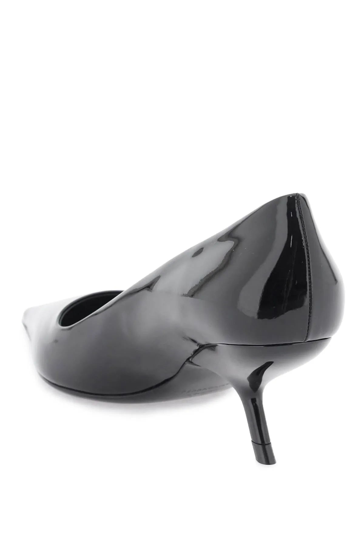 Ferragamo Sleek Black Patent Leather Pumps for Women - SS24 Collection