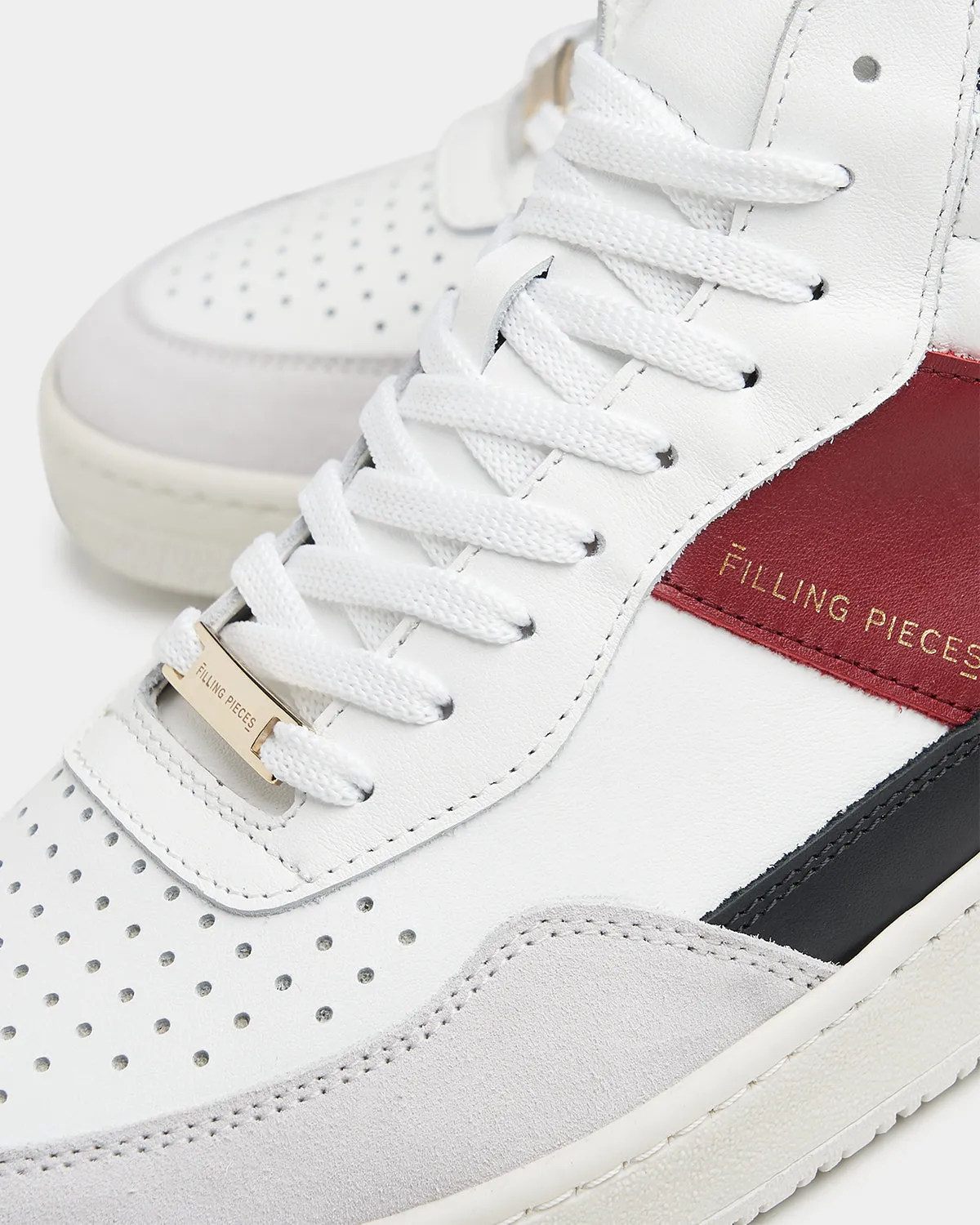 FILLING PIECES Mid Ace Skyline Red Mens Sneakers