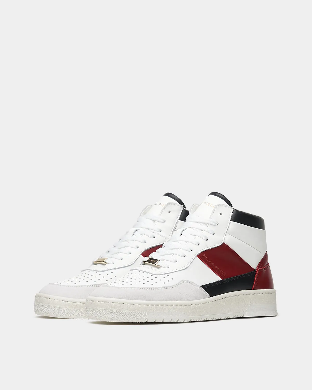 FILLING PIECES Mid Ace Skyline Red Mens Sneakers