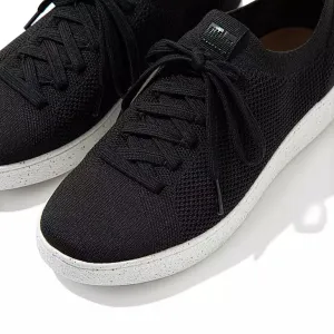 FitFlop Women's Rally Multi-Knit Sneakers- Black