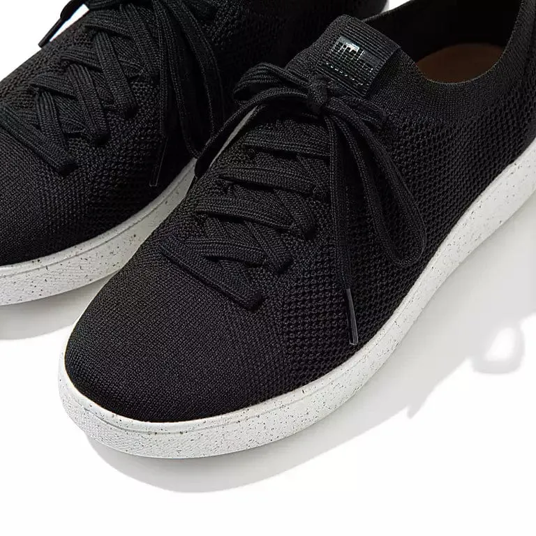 FitFlop Women's Rally Multi-Knit Sneakers- Black