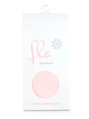 FLO DANCEWEAR GIRLS FOOTED BALLET TIGHTS