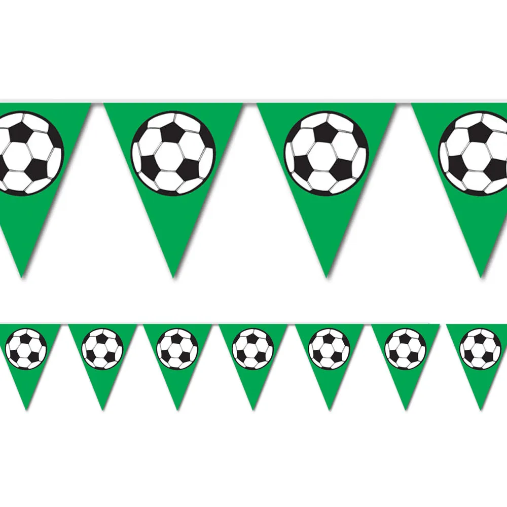 Football  'All Weather' Bunting - 3.7m (12') - 12 flags