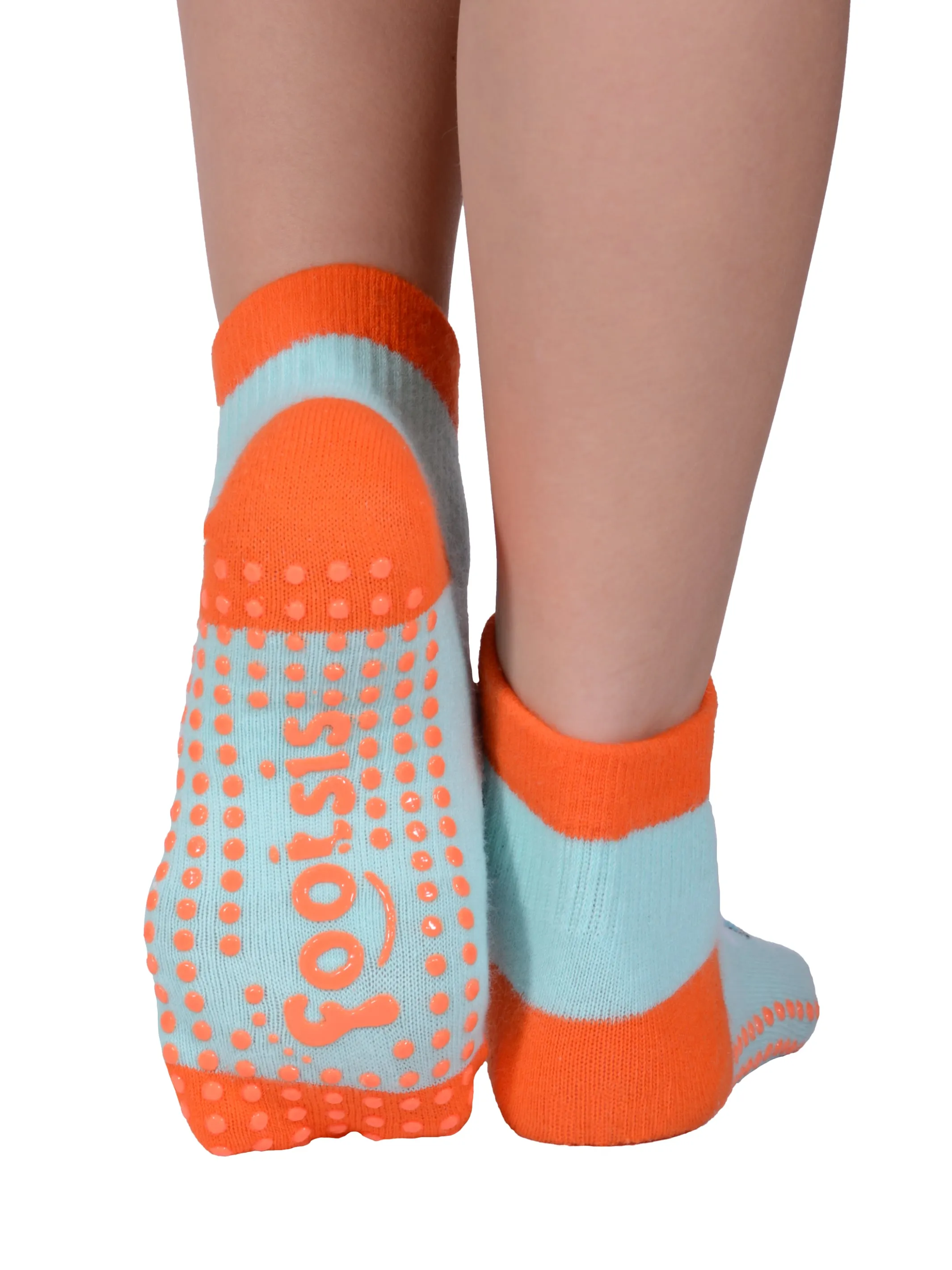 FOOTSIS Non Slip Grip Socks for Yoga, Pilates, Barre, Home, Hospital ,Mommy and Me classes "Plane"