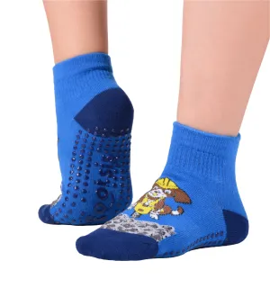 FOOTSIS Non Slip Grip Socks for Yoga, Pilates, Barre, Home, Hospital ,Mommy and Me classes "Puppy"