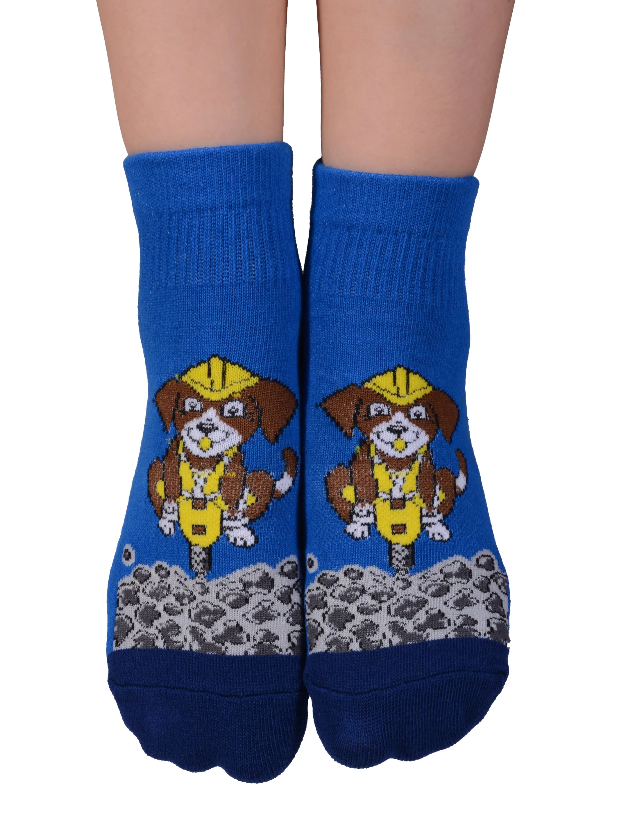 FOOTSIS Non Slip Grip Socks for Yoga, Pilates, Barre, Home, Hospital ,Mommy and Me classes "Puppy"