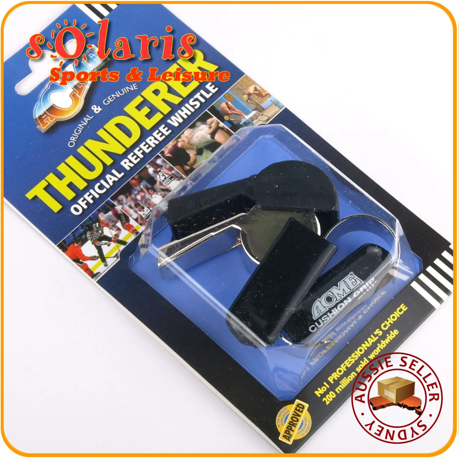 Genuine ACME Thunderer 477/585 Metal Fingergrip Whistle Made in UK