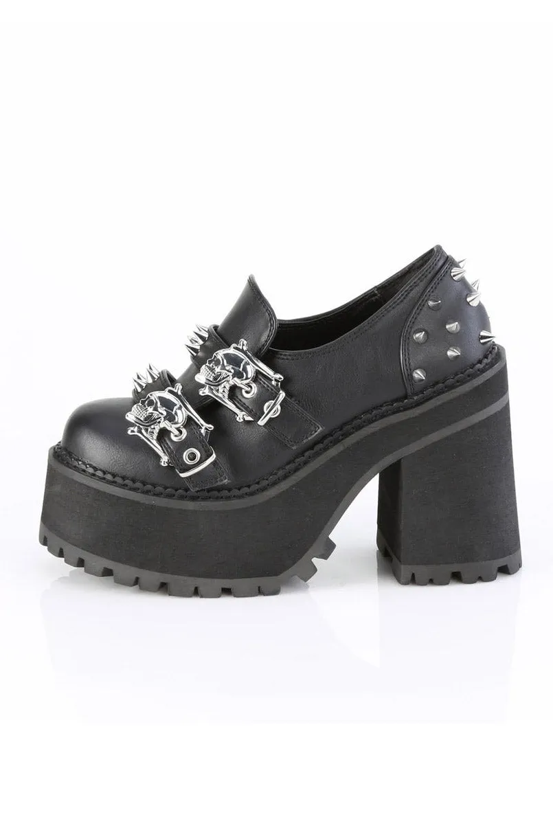 Ghost Bones Platform Loafers [ASSAULT-38]