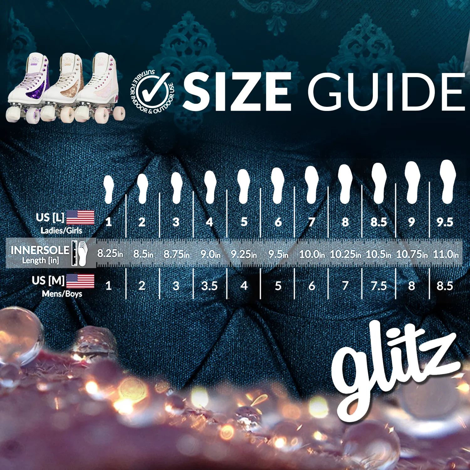 GLITZ Diamond - Roller Skates