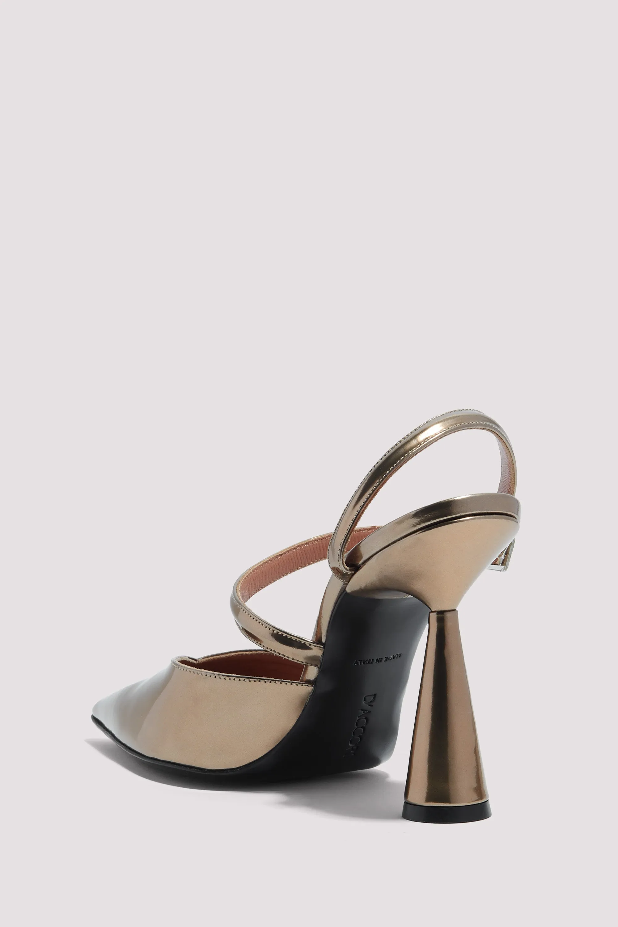 Gold Arya 90 High-Heel Pump