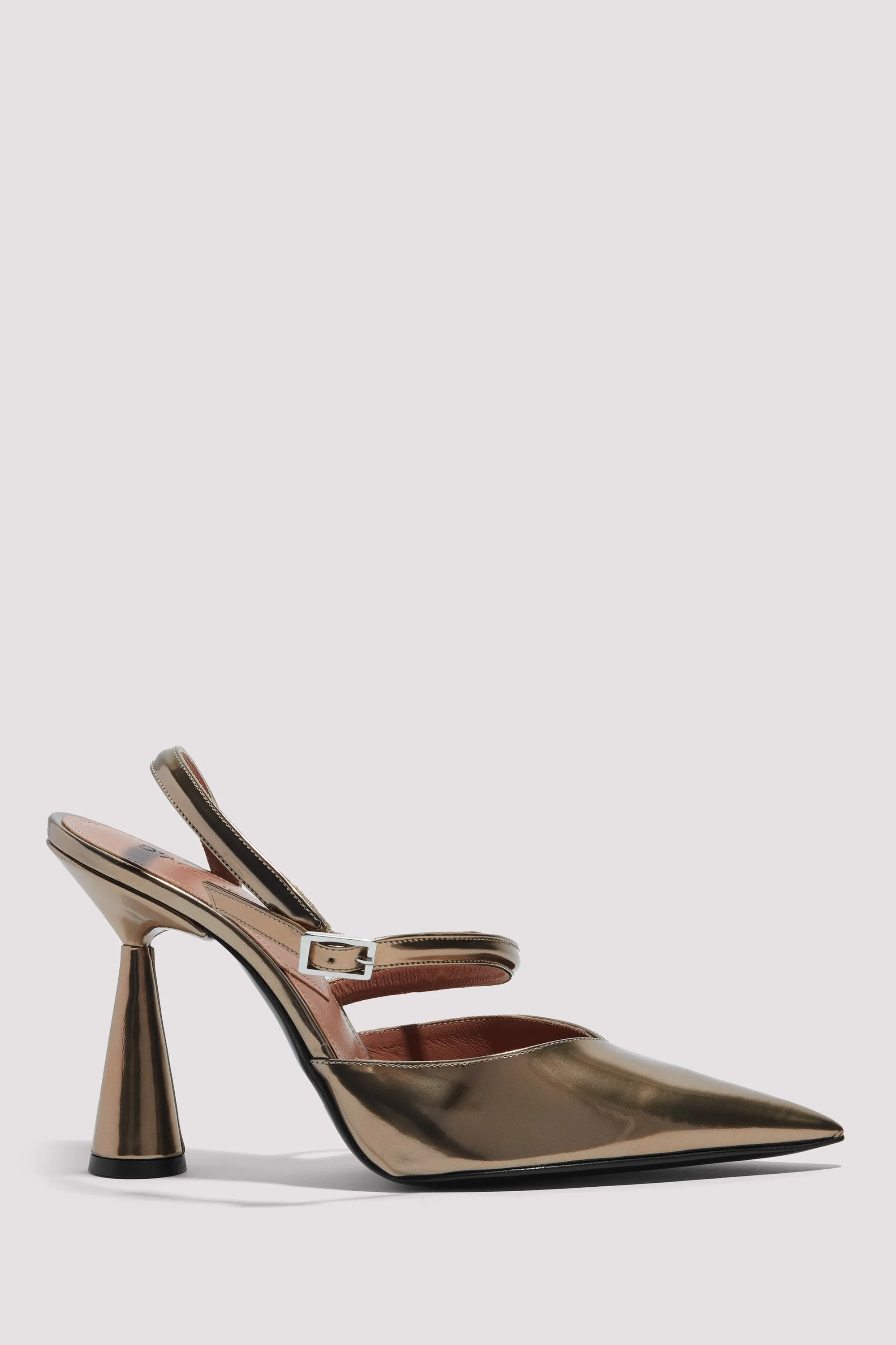 Gold Arya 90 High-Heel Pump