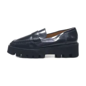 H&M Wedge Shoes Leather Black Colour For Women