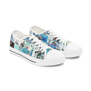Hatsune Miku Album Cover Collage Women's Low Top Sneakers