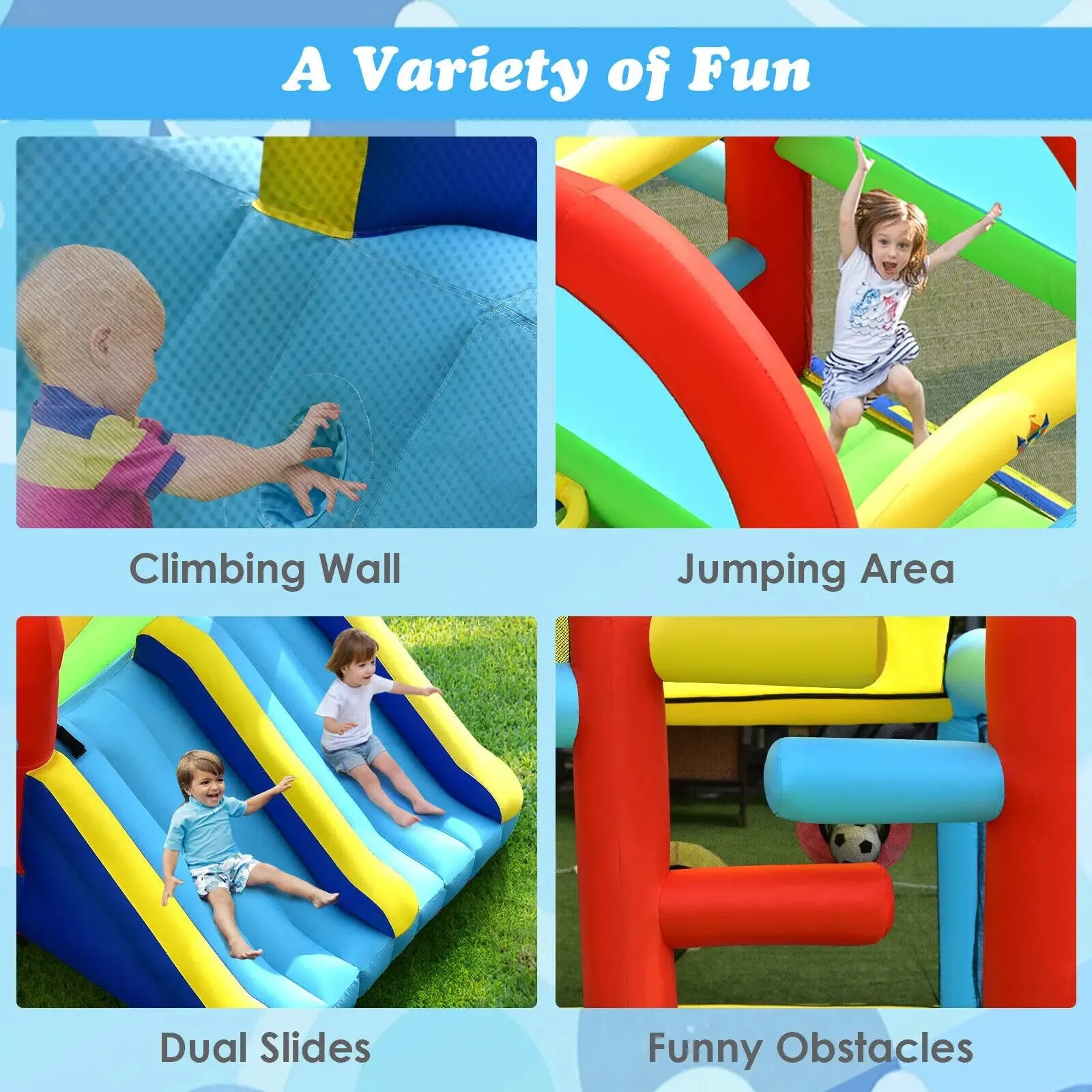 Inflatable Bouncy House (Without Blower)