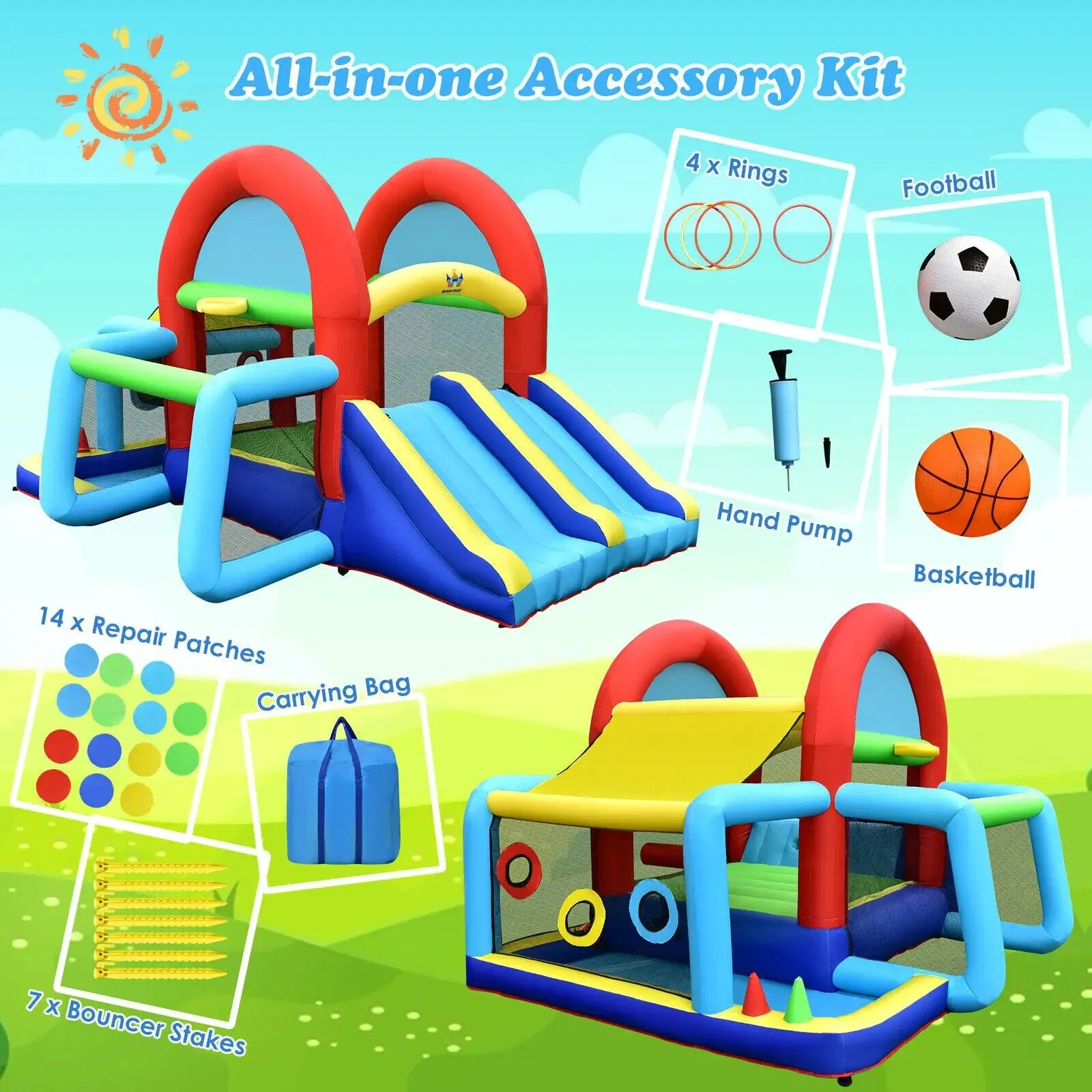 Inflatable Bouncy House (Without Blower)
