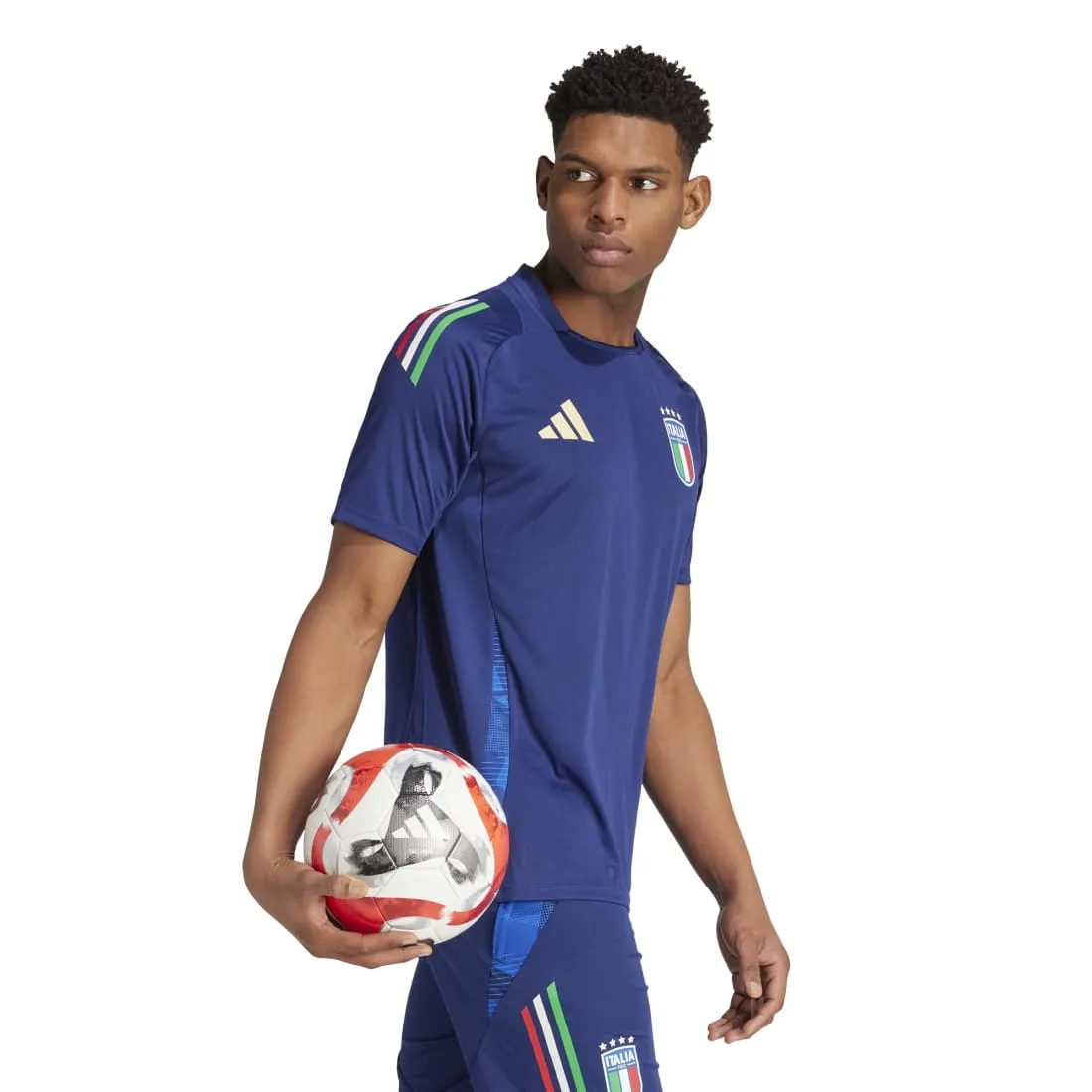 Italy 2024 Tiro 24 Competition Men's Training Jersey Blue