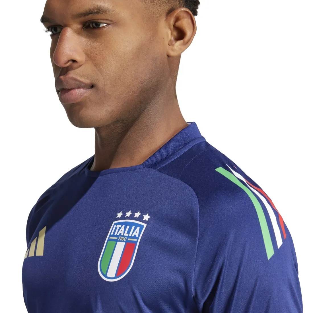 Italy 2024 Tiro 24 Competition Men's Training Jersey Blue