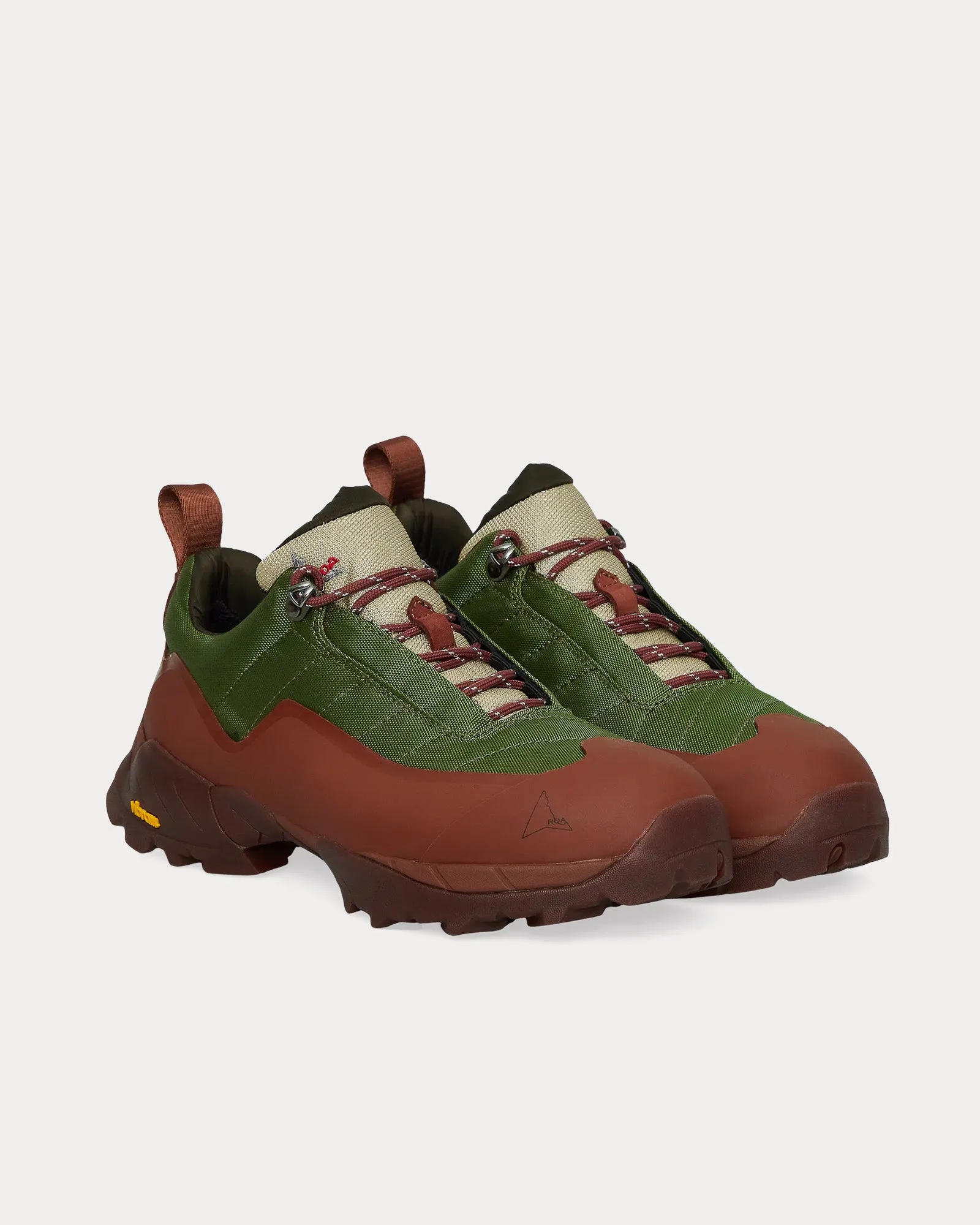 Katharina Olive / Rust Low Top Sneakers