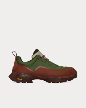 Katharina Olive / Rust Low Top Sneakers