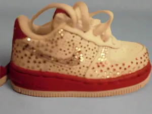 Kids Nike Air Force One Rhinestone Sneakers