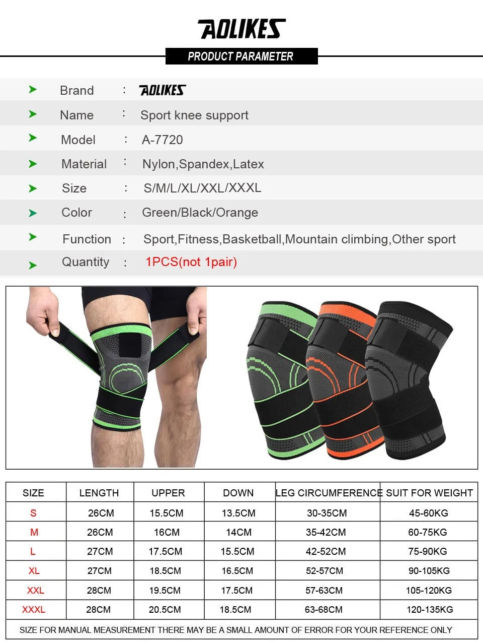 Knee Brace Basketball Tennis Cycling