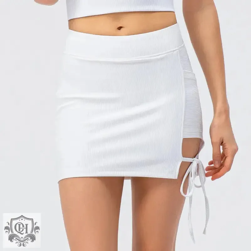 Lace-up Sporty Fit Tennis Skirt