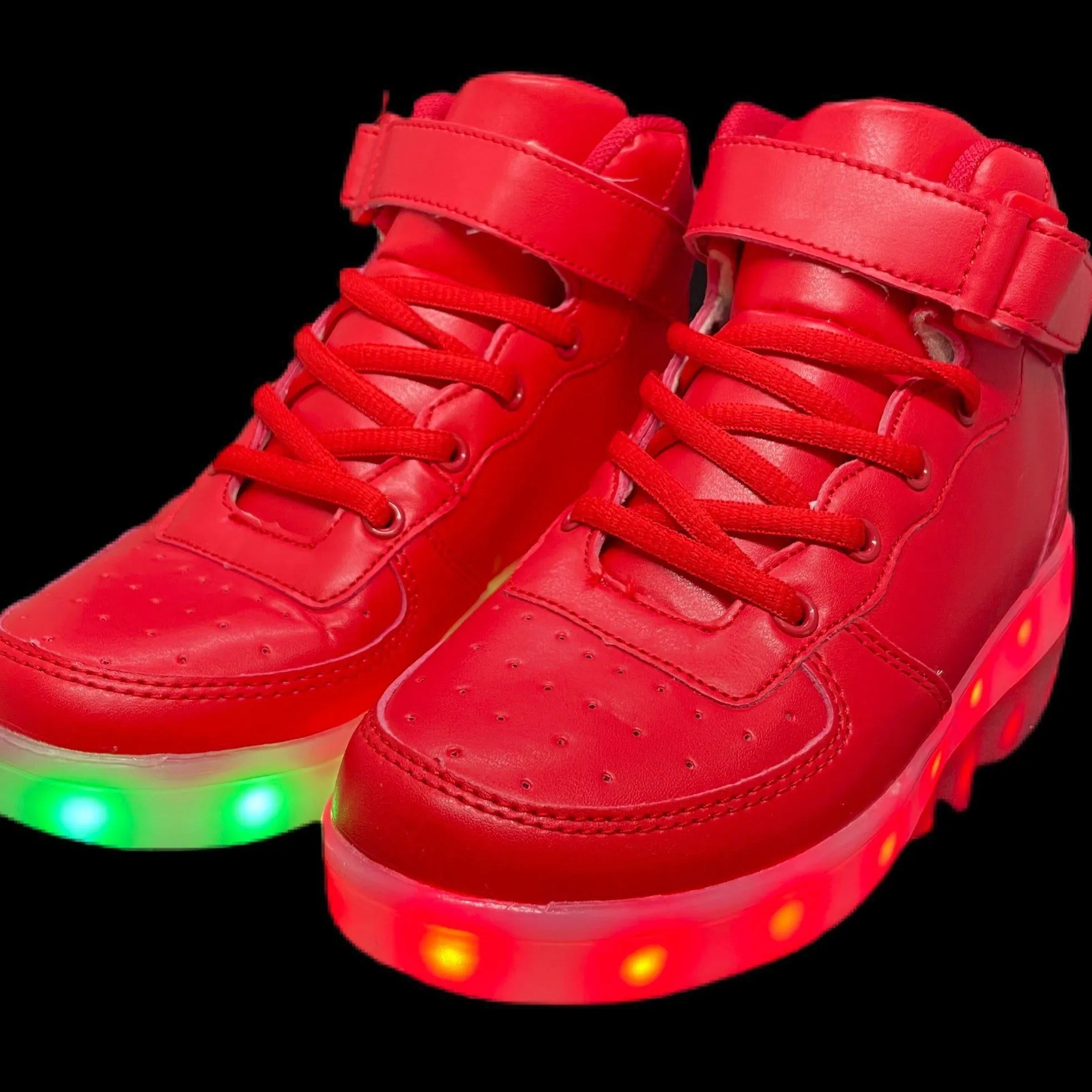 Led Sneakers Red 7 Led Colors | Dancing Led Light Shoes  | Kids Led Light Shoes  | Led Light Shoes For Men Women