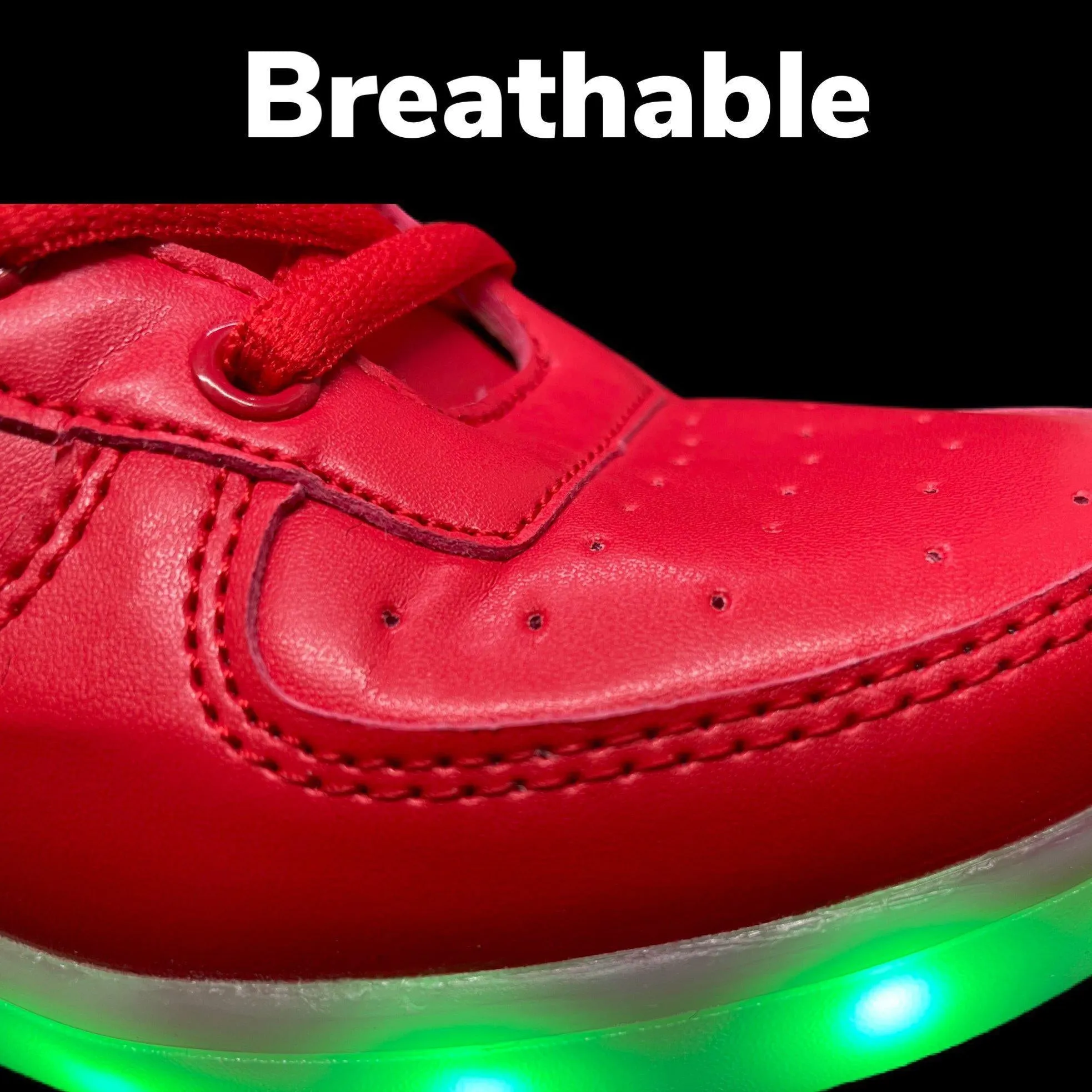 Led Sneakers Red 7 Led Colors | Dancing Led Light Shoes  | Kids Led Light Shoes  | Led Light Shoes For Men Women