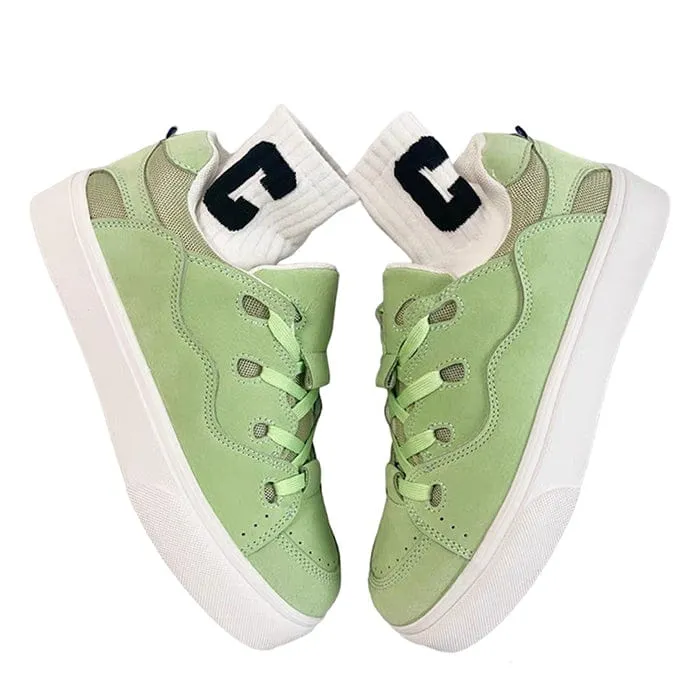 Light Green Skater Sneakers