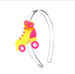 Lilies & Roses Headband - Roller Skates Pink Yellow