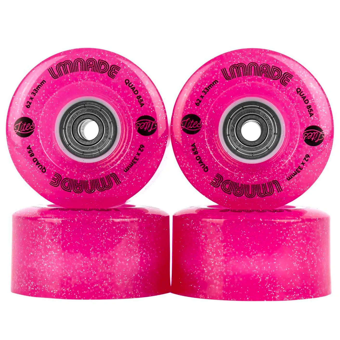 Lmnade LED Lites Light Up Quad Wheel and Bearings - 4 pack