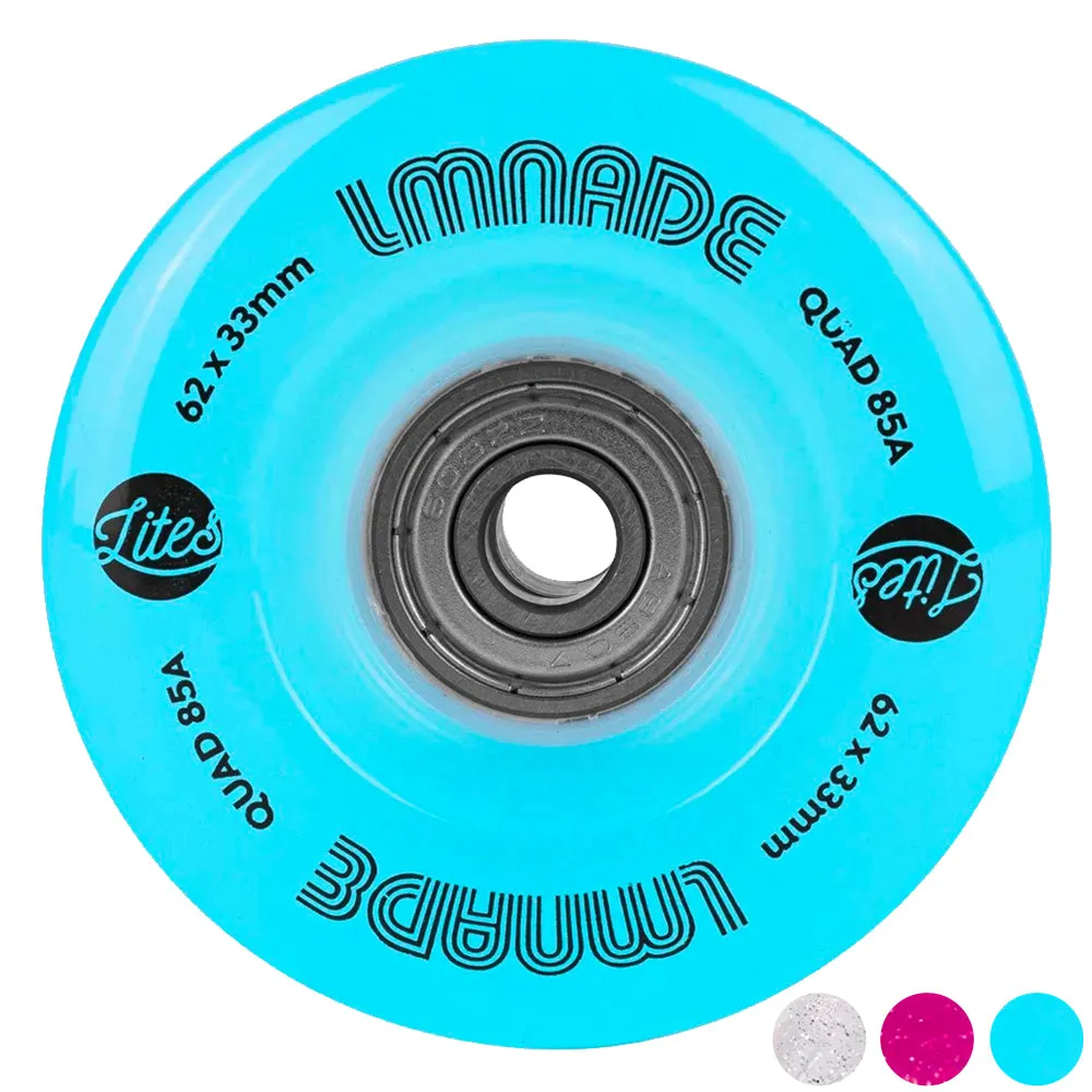 Lmnade LED Lites Light Up Quad Wheel and Bearings - 4 pack